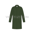 Mens Straight Coat flat sketch, front view