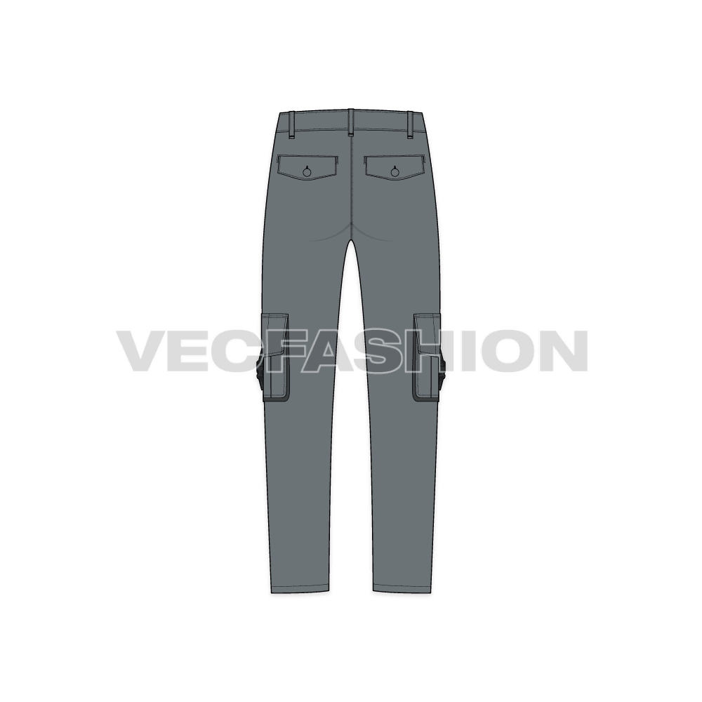 Mens Straight Fit Cargo Pants