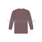 Mens tee with 3/4 sleeves flat sketch, back view