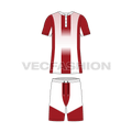 Mens tennis uniform kit, variant flat sketch, front view