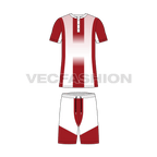 Mens tennis uniform kit, variant flat sketch, front view