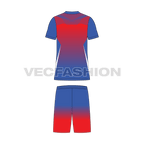 Mens tennis uniform kit, technical flat sketch, back view