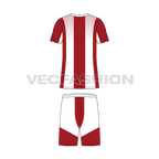 Mens tennis uniform kit, variant flat sketch, back view
