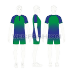 Mens tennis uniform kit flat sketch, croqui sketch