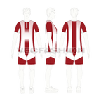 Mens tennis uniform kit, variant flat sketch, croqui sketch