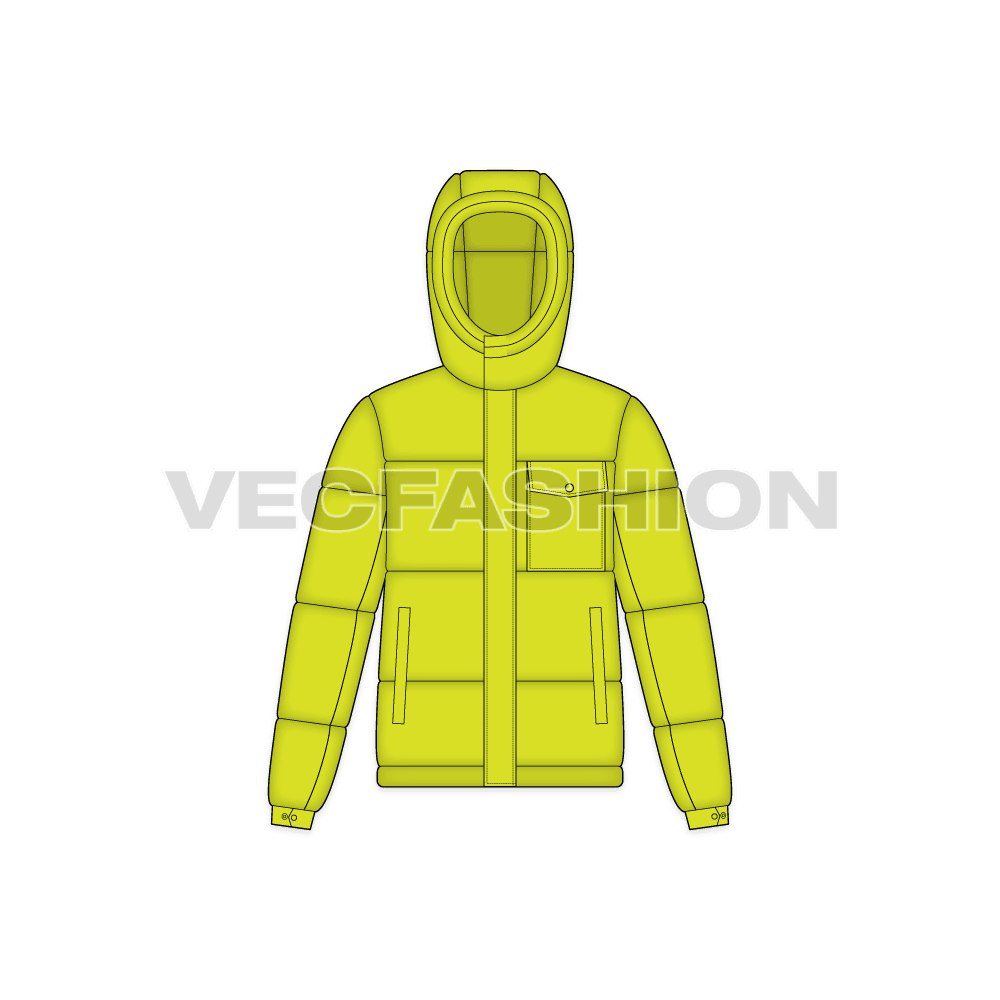Mens Thick Climbing Jacket front view