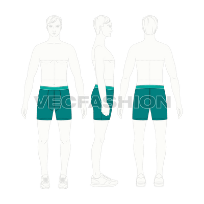 Mens Thigh Length Boxer Shorts