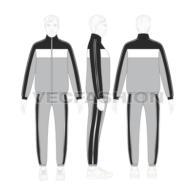 Mens Tracksuit With Reflective