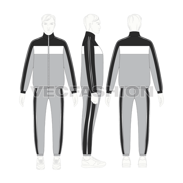Mens Tracksuit with Reflective VecFashion