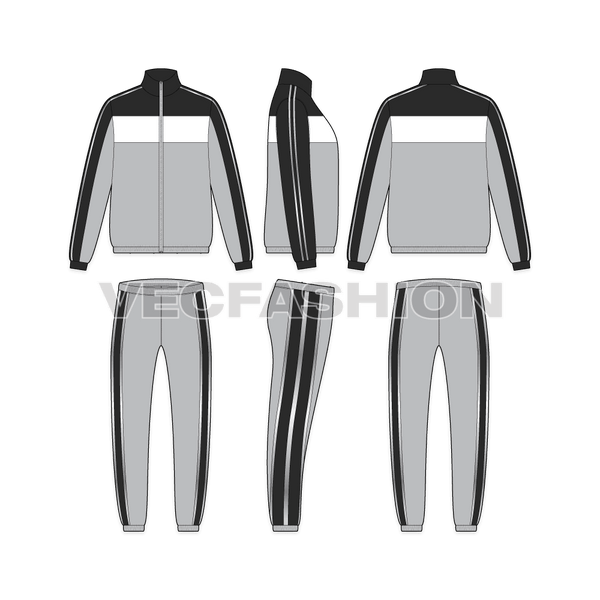 Mens Tracksuit with Reflective - VecFashion