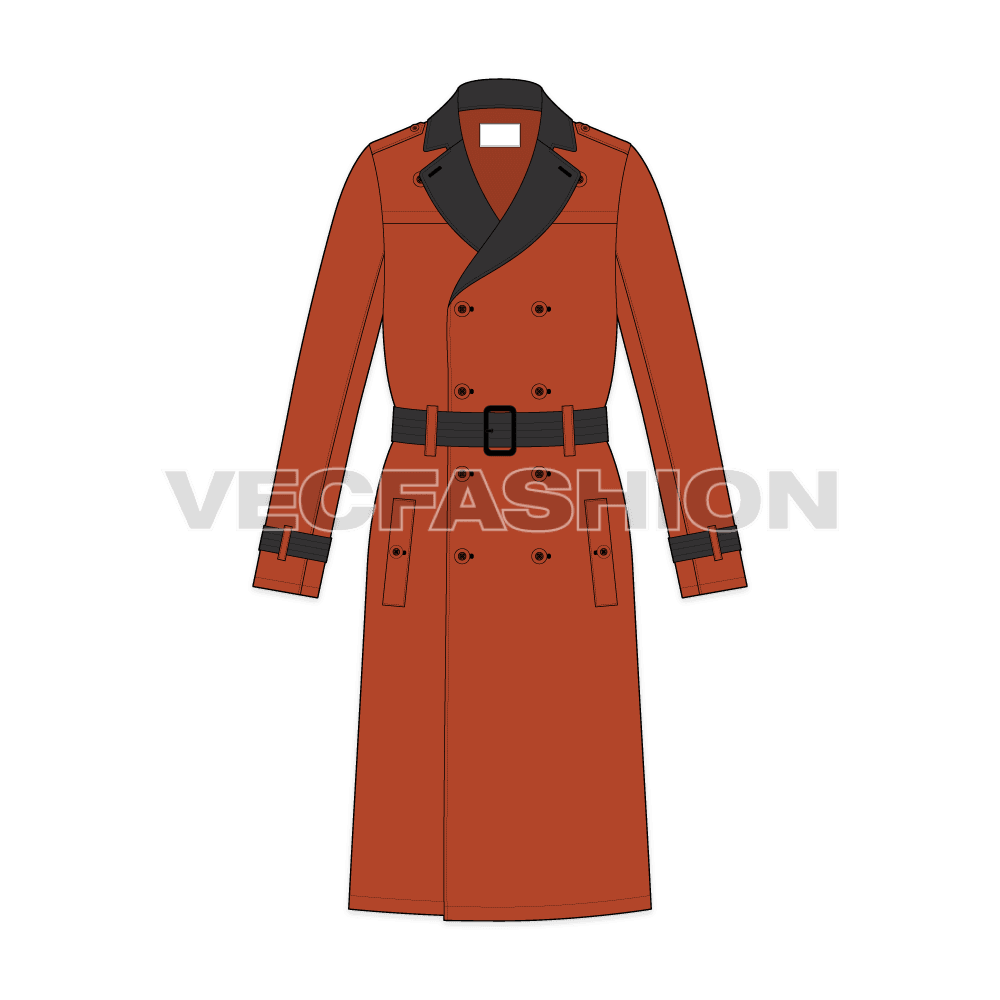 Mens Trench Coat front view