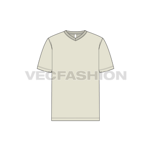 Mens V-Neck T-Shirt front view