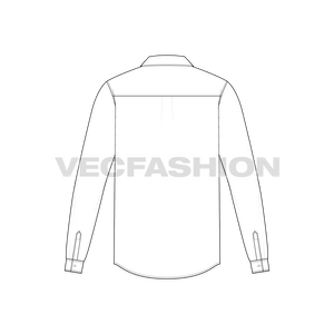 men's long sleeve dress shirt mock-up Men's Dress Shirt mockup (Half Side View) - PSD - 23441