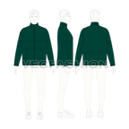 Mens Windbreaker Jacket flat sketch, croqui sketch