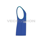 Mens workout gym tank flat sketch, side view