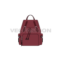 Multi-purpose backpack flat sketch, view 1