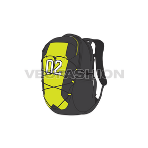 A fully editable vector template for Multi Purpose Sport Backpack. It has 3 views illustrated and heavy on construction and design detailing.   