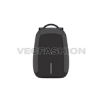 Multi purpose luxury travel bag flat sketch, view 1