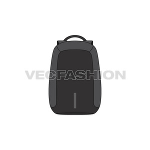 A fully editable cad for Multi-purpose Travel Bag. This bag has a very sleek and clean look and is illustrated with front, side and side front view. 