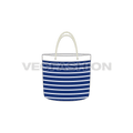 Nautical striped tote bag flat sketch