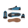 Old skool casual sneakers flat sketch
