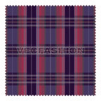 Scottish tartan fabric texture flat sketch, view 1