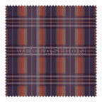Scottish tartan fabric texture flat sketch, view 2