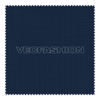 Set of 3 denim fabric textures flat sketch, view 2