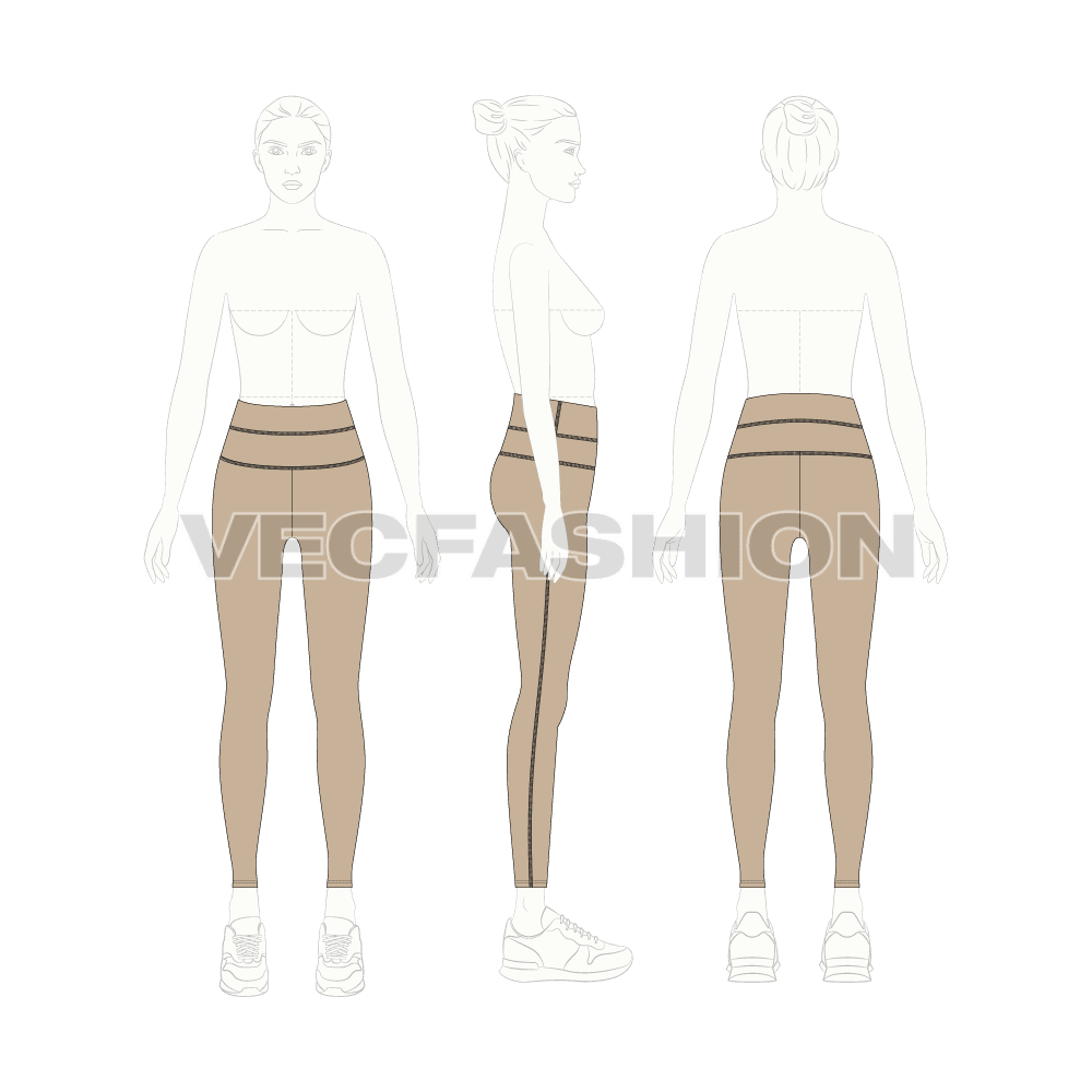 60+ Yoga Pants Template Stock Illustrations, Royalty-Free Vector
