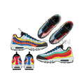 Sneaker, nike air max 95 style flat sketch