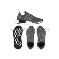 Sneakers, adidas nmd r1 style flat sketch