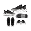 Sneakers, yeezy shark 700 style flat sketch