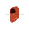 Snow protection ski mask flat sketch