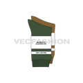 Socks art card label flat sketch