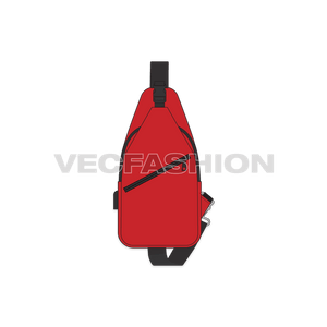 A vector illustrator cad of Sport Back Pack. It is a long shaped backpack can fit a tennis racket as well but this back can also be used for multi-purpose as per requirement. 