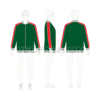 Teen boy sport jacket flat sketch, croqui sketch