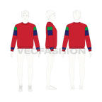 Teen boys sweatshirt flat sketch, croqui sketch