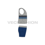 Toddler boy clothing set flat sketch, side view