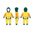 Toddler boy oversized sweatsuit flat sketch, croqui sketch