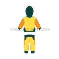 Toddler boy oversized sweatsuit flat sketch, front view