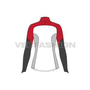 A vector apparel template for Unisex Moto Sport Jacket, it can be worn by both men and women. It is designed with heavy graphics by using different fonts, contrast colored panels, waterproof zips and have a longer back.