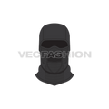Waterproof ski mask flat sketch