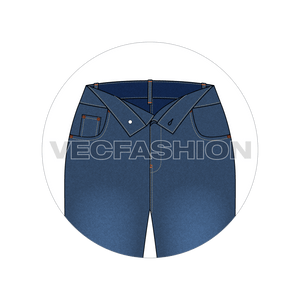 Women Denim Jeans With Undone Look