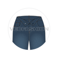 Women Denim Shorts close-up image