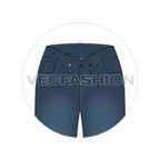 Women Denim Shorts close-up image
