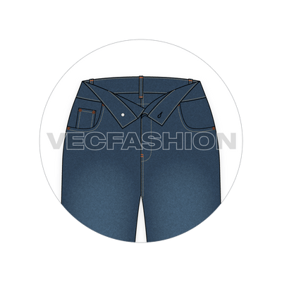 Women Denim Shorts close-up image