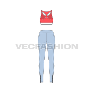 Women Gym Fitness Vector Set