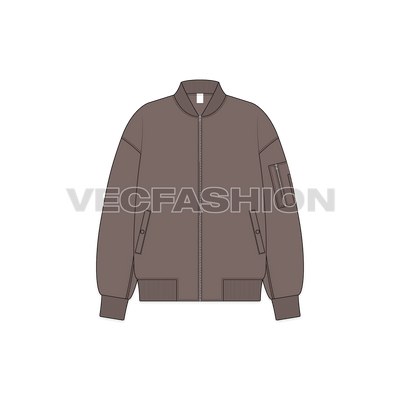 Women Oversized Bomber Jacket