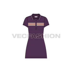 Women's A line Polo Shirt Dress Women's A line Polo Shirt Dress