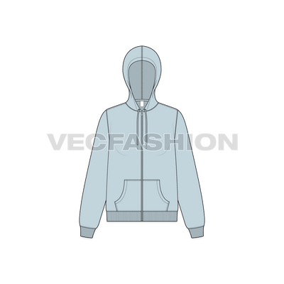 Women's Basic Front Open Hoodie